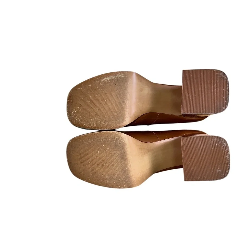 Steve Madden| Mingle Mary Jane Chunky Platform| Cognac Patent Leather| Size 8M - Picture 7 of 7